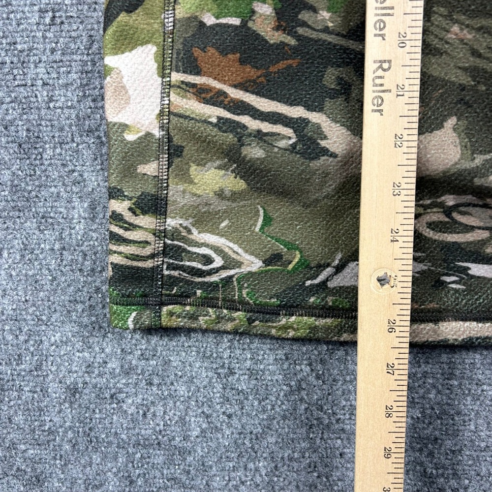 Under Armour Vest Mens Medium Green Camo ColdGear Fitted Full Zip Hunting Fleece - Picture 7 of 7